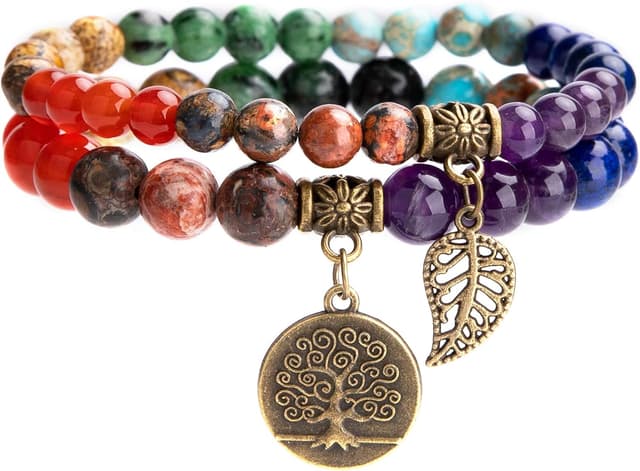 Detalle de Farfume Chakra-Armbänder 7 Chakren Set