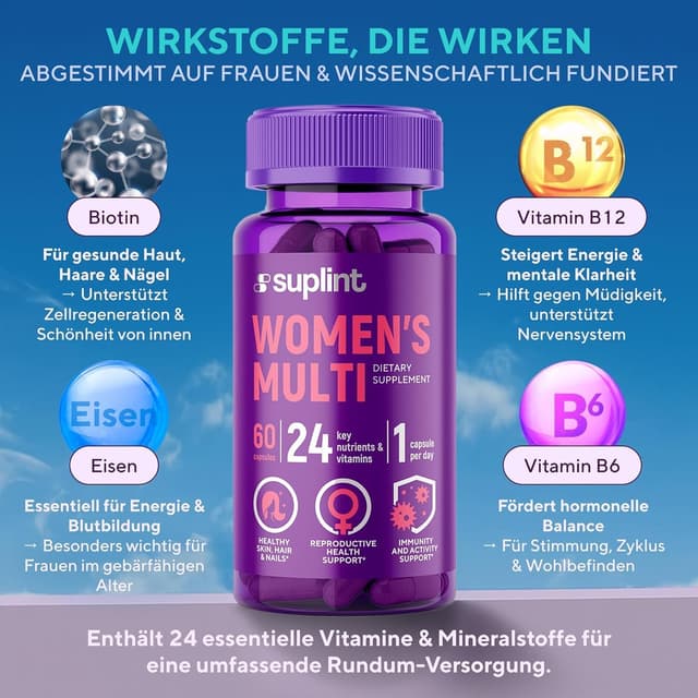 Thumbnail 4 de SUPLINT Multivitamin Kapseln für Frauen 60