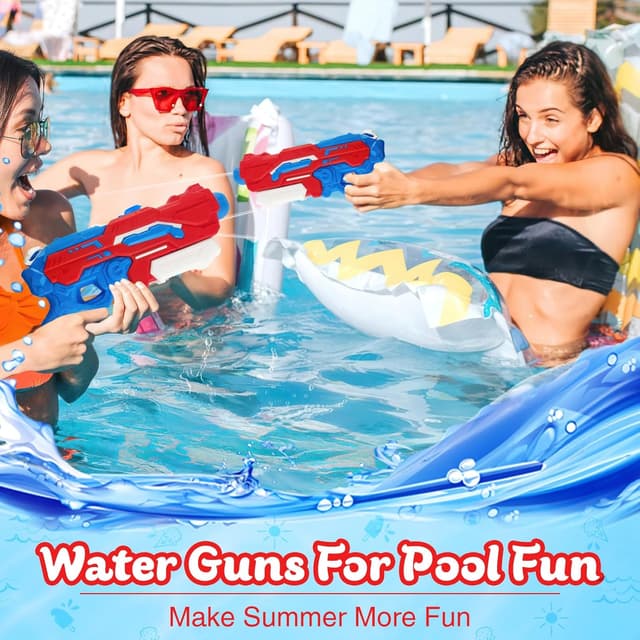 Detalle de Pistolet à eau puissant 1200 ml à longue portée (jusqu’à 10-11 m) — super soaker pour enfant et adulte