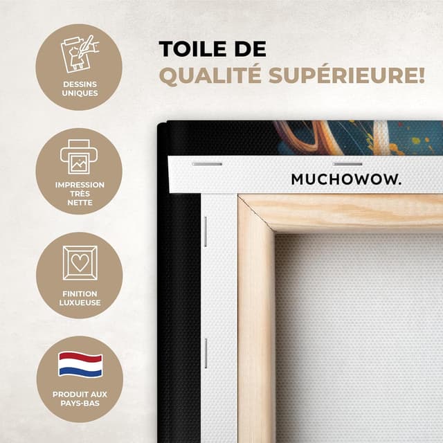 Thumbnail 2 de MuchoWow Impression sur Toile 60x40 cm