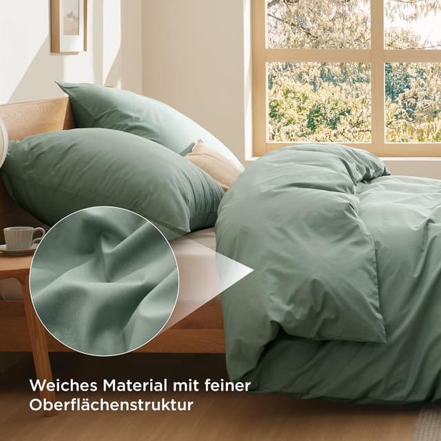 Detalle 2 de BEDSURE Bettwäsche 220x240 Baumwolle