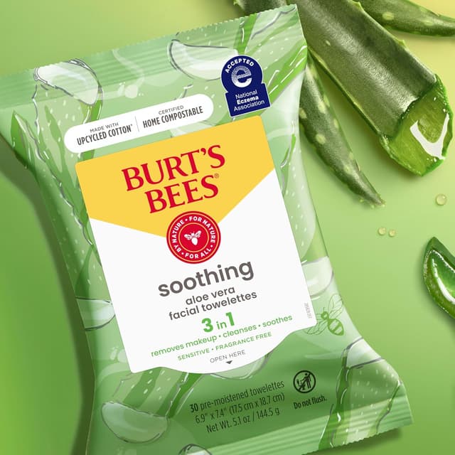 Thumbnail 6 de Burt's Bees Aloe Vera Face Wipes 30 Ct.
