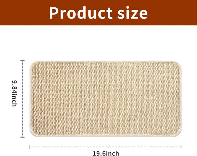 Detalle de Kratzmatte Katze 50×25 cm Sisal – 2 Stück
