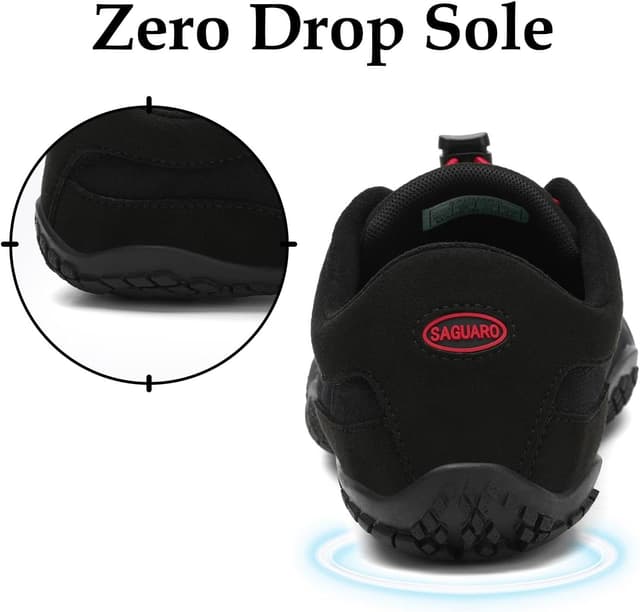 Detalle de SAGUARO Unisex Barfußschuhe mit breiter Zehenbox & Zero-Drop Sohle