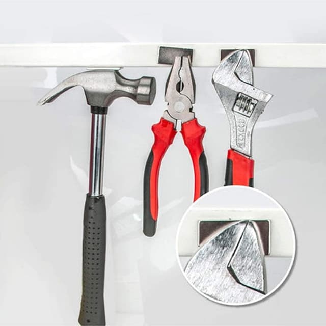 Thumbnail 6 de Yizhet 50 Pack of 10 x 2 mm Neodymium magnets (small mini whiteboard, fridge & DIY) – white