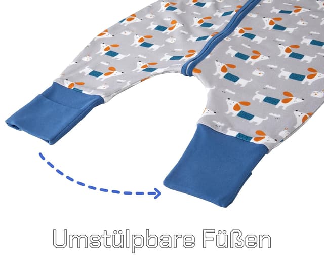 Detalle de Baby Schlafsack mit Füßen 1,5 Tog