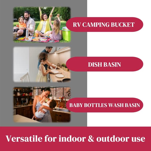 Detalle 1 de GIMWA 2.6 Gal collapsible camping sink