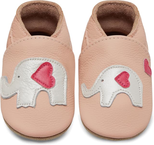 Detalle de Chaussons bébé IceUnicorn en cuir souple
