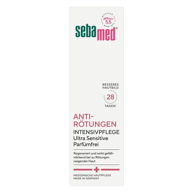 Detalle de sebamed Anti-Rötungen parfumfreie regenerierende Intensivpflege für Rosacea (50 ml)