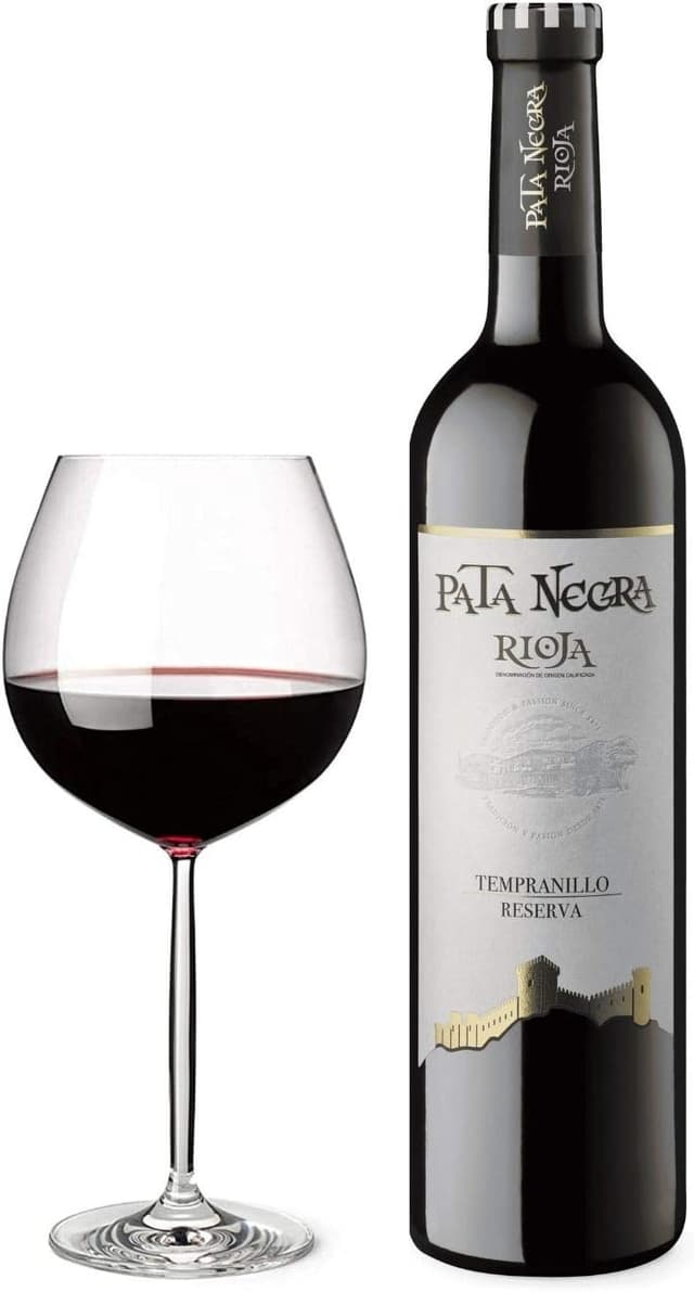 Detalle de Pata Negra Reserva Vino Tinto D.O Rioja 馃Caja de 3 Bottles