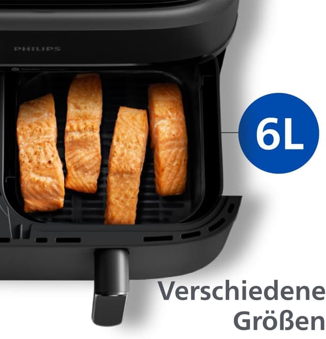 Thumbnail 4 de Philips Airfryer Dual Basket 3000 Series Heißluftfritteuse 9L