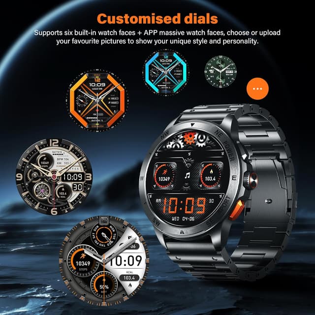 Thumbnail 6 de 2025 Reloj Inteligente Militar Hombre ⌚ 100+ Modos Deportivos