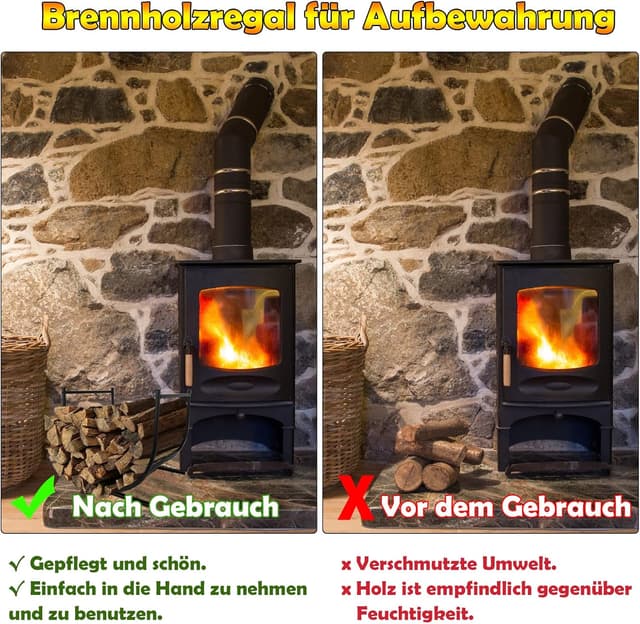 Thumbnail 3 de Froadp soporte para leña 44x37x40cm