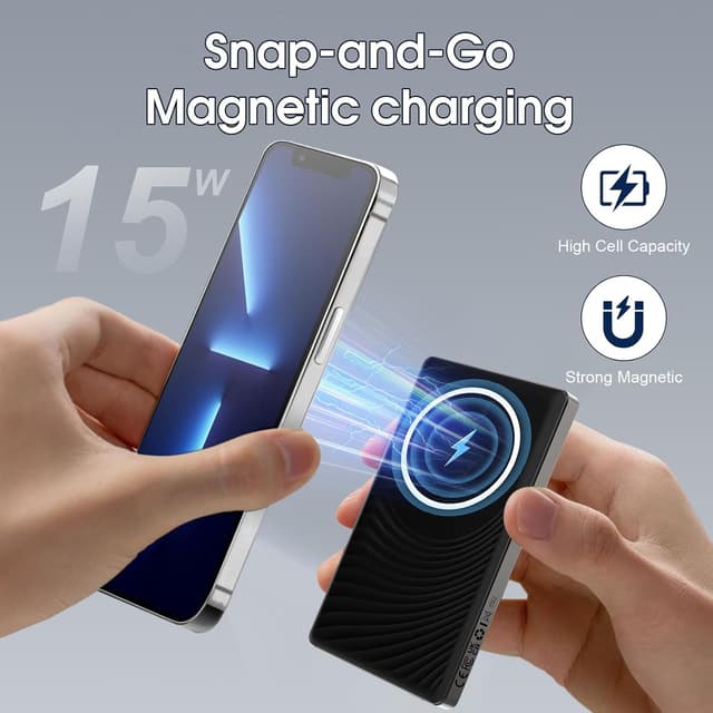 Thumbnail 1 de Magnetic Power Bank Slim 5000mAh 20W