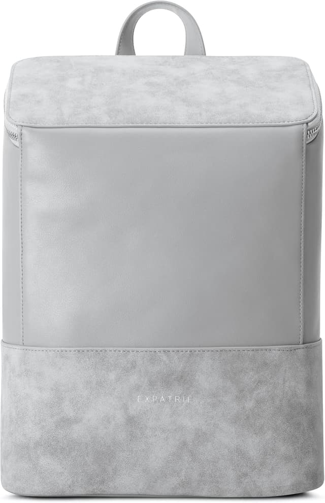 Detalle de Expatrié Damen-Rucksack „Malou“ – kleiner Leder-Cityrucksack für Uni, Business & Alltag (9 Liter, wasserabweisend)