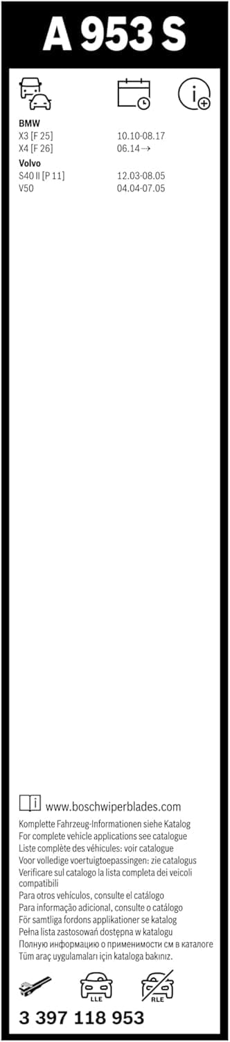 Thumbnail 2 de Bosch Aerotwin A953S Scheibenwischer 650/500 mm