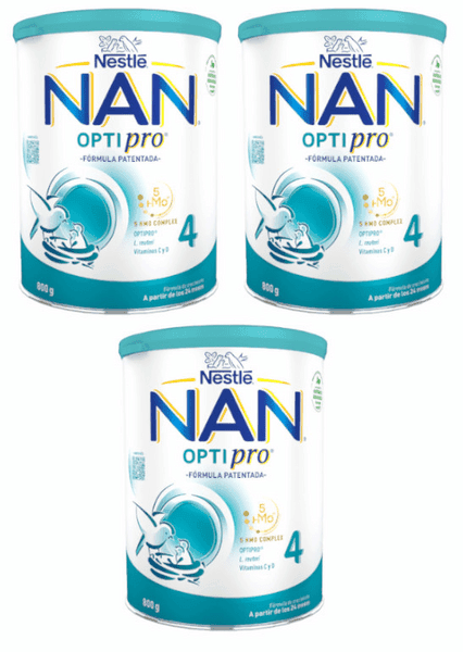 Detalle de Nestlé Nan Optipro 4 leche de crecimiento 2,4 kg