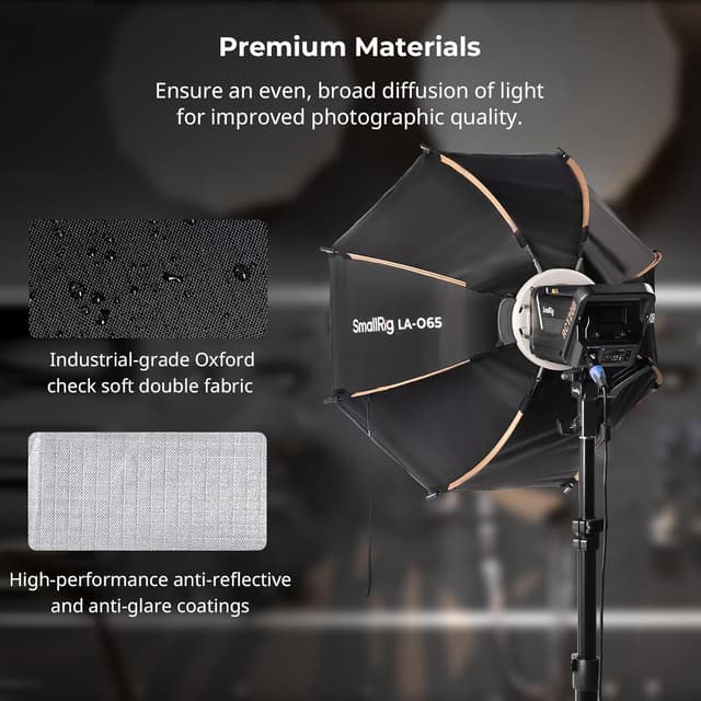 Detalle 2 de SMALLRIG Softbox octogonale 65 cm pour Bowens