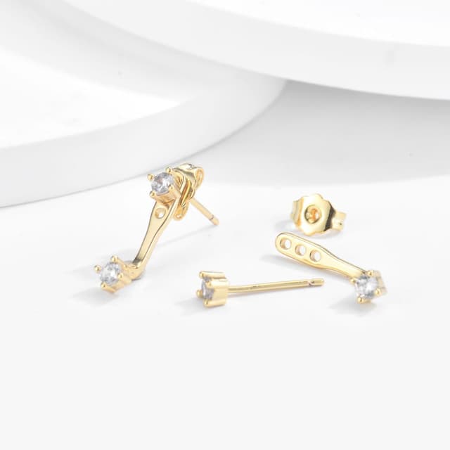 Thumbnail 5 de CERSLIMO 3 Paar Ohrringe Set Mehrere Ohrlöcher