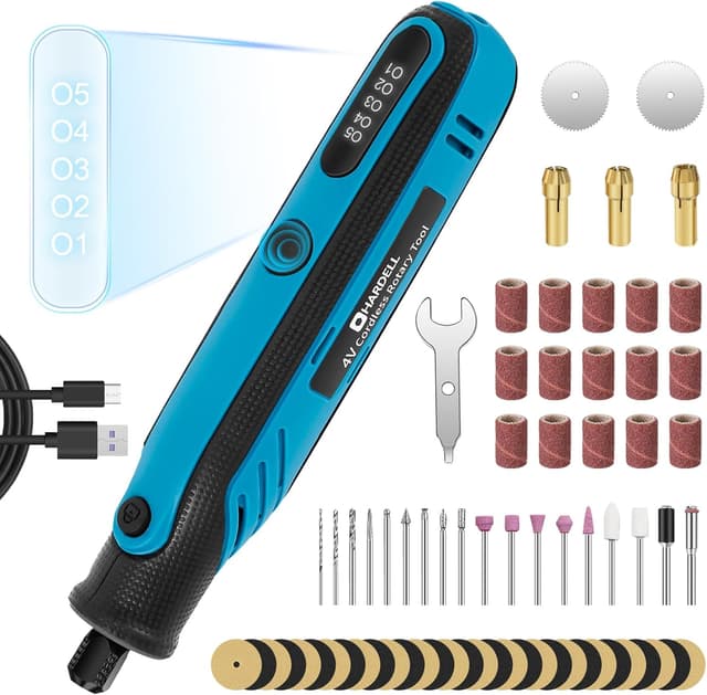 Imagen de HARDELL Mini Trapano 4V con 69 accessori en OfertitasTOP