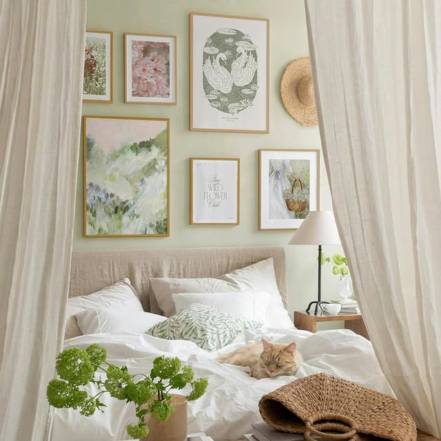 Detalle 2 de VUVUZULA Bilderrahmen 40x60 cm Holzrahmen 3er-Set Eiche – MDF-Rahmen natur