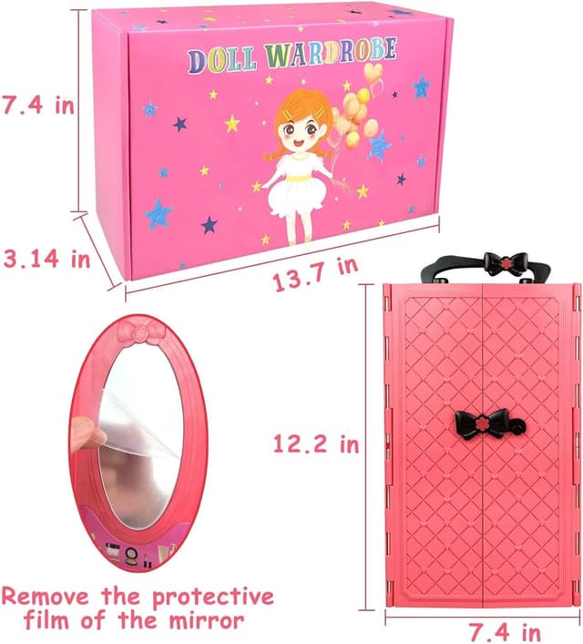 Thumbnail 4 de Puppenoutfit 11,5 Zoll Kleiderschrank Set