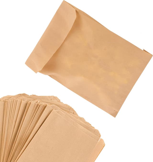Detalle de Paper Sandwich Bags Kraft Brown 125 Pack