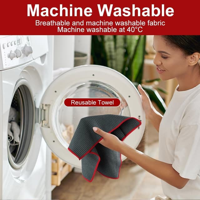 Thumbnail 4 de Adiwo Microfibre Cleaning Cloths 30x30cm, 400GSM 🧽