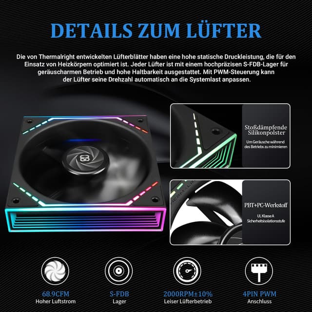 Thumbnail 3 de Thermalright Frozen Infinity 360 BLACK CPU-Wasserkühler