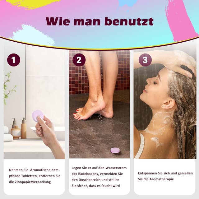 Thumbnail 6 de Duschbomben Geschenkset – Duschdampfer Aromatherapie