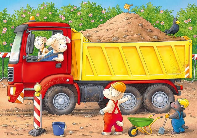 Thumbnail 4 de Ravensburger Kinderpuzzle 8 Teile Tiere auf der Baustelle