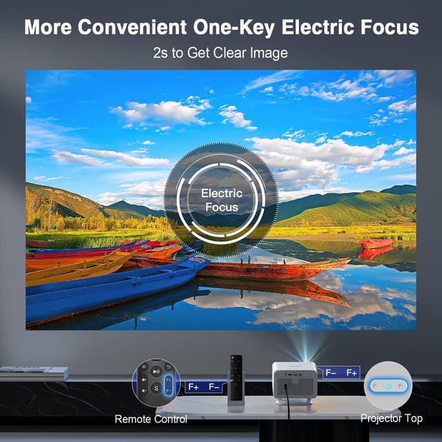 Thumbnail 3 de VOPLLS Mini Beamer 4K Tragbar 24000 Lumen