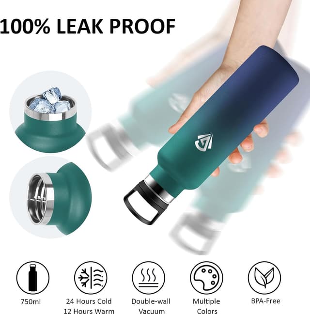 Thumbnail 3 de Botella Agua Acero Inoxidable 0,75 L sin BPA