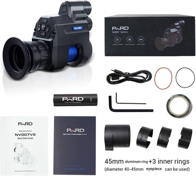 Thumbnail 5 de PARD NV007V2 / NV007V2 Pro night vision monocular with 850nm & 940nm and 45mm mount adapter