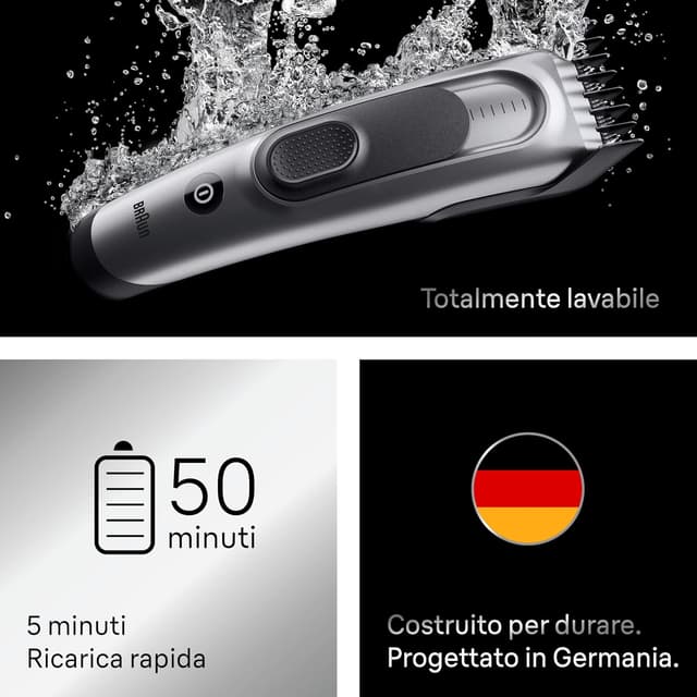 Thumbnail 5 de Braun HC7590 Tagliacapelli 17 impostazioni