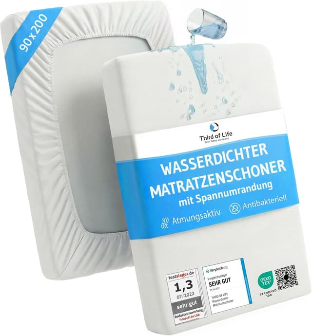 Detalle de Matratzenschoner 90x200 wasserdicht atmungsaktiv