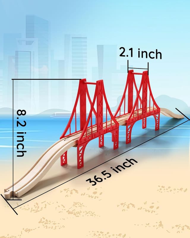 Thumbnail 2 de SainSmart Jr. Double Suspension Bridge Set for Trains 🚂