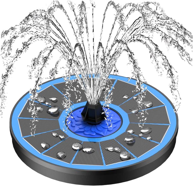 Thumbnail 6 de SZMP Solar Fountain Upgrade 3.5W Solar Bird Bath Fountain with 7-in-1 Nozzles