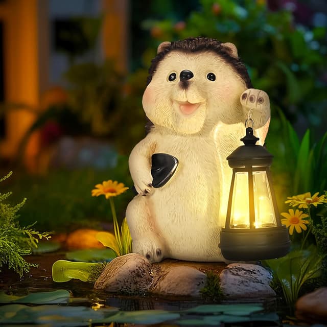 Thumbnail 6 de GIGALUMI Hedgehog Garden Ornament for Outdoors 🪻