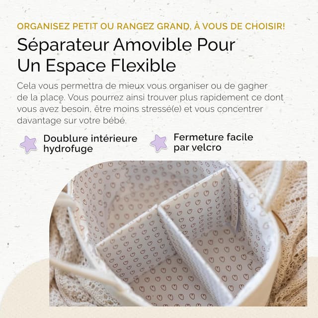 Thumbnail 3 de Yunioo Organisateur de panier à couches 1 pièce