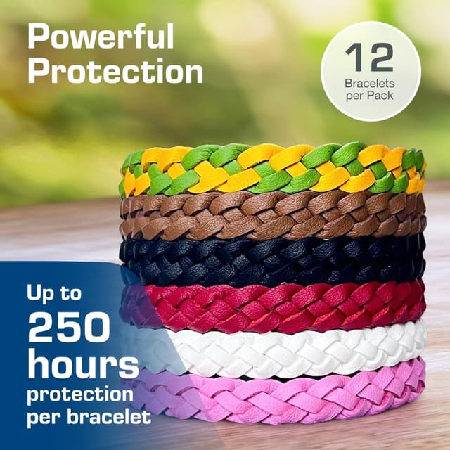 Detalle 2 de Active Era DEET-free Mosquito Repellent Bracelet (12 Pack) – waterproof citronella band for outdoor protection