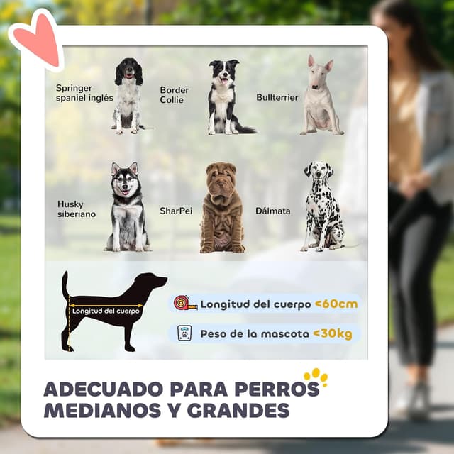 Detalle 2 de PawHut Cochecito para Perros Plegable 112x65x100 cm