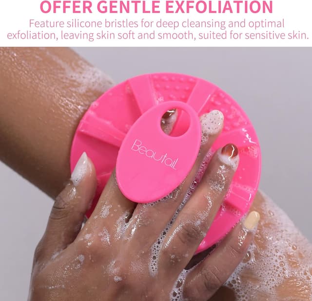Detalle de BEAUTAIL Silicone Body Scrubber Rose