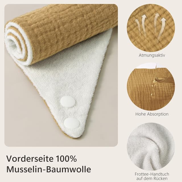 Detalle de Bearmoss Baby-Dreieckstücher Lätzchen im 8er-Set aus 100% Musselin-Baumwolle