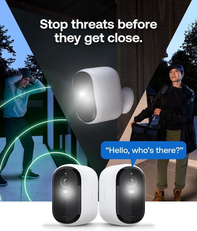 Thumbnail 6 de Arlo Essential 3 2K XL Outdoor Wireless Security Camera (2-pack) with Colour Night Vision, Siren & 2-way audio