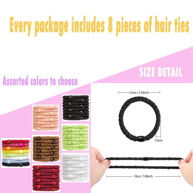 Thumbnail 1 de AXEN Elastische Haargummis 8 Stück 💇♀