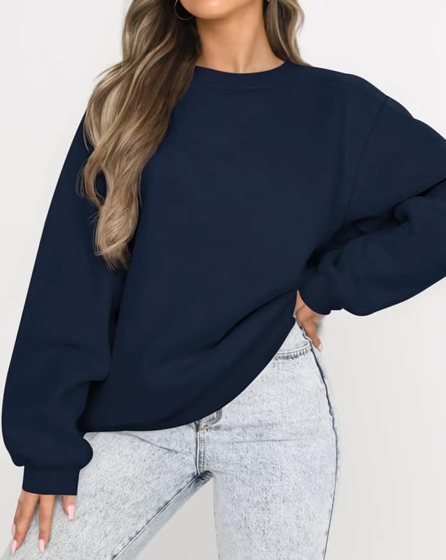 Detalle 2 de LACOZY Women’s Oversized Long Sleeve Crewneck Sweatshirt Jumper