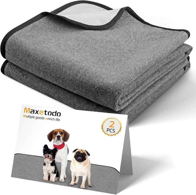 Detalle de Maxetodo set da 2 traverse lavabili 80 x 92 cm per cani e gatti, assorbenti e antiscivolo