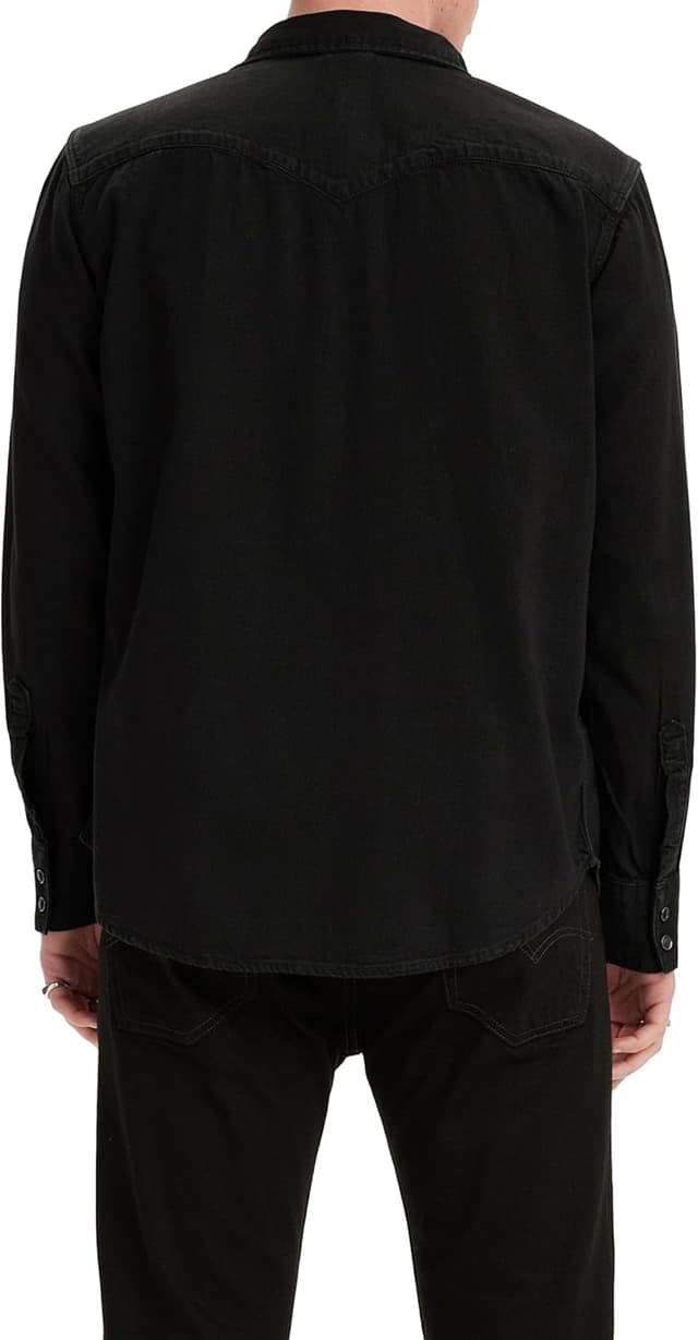 Thumbnail 3 de Levi's Barstow Western Camiseta XL Hombre - Marble Black 🖤