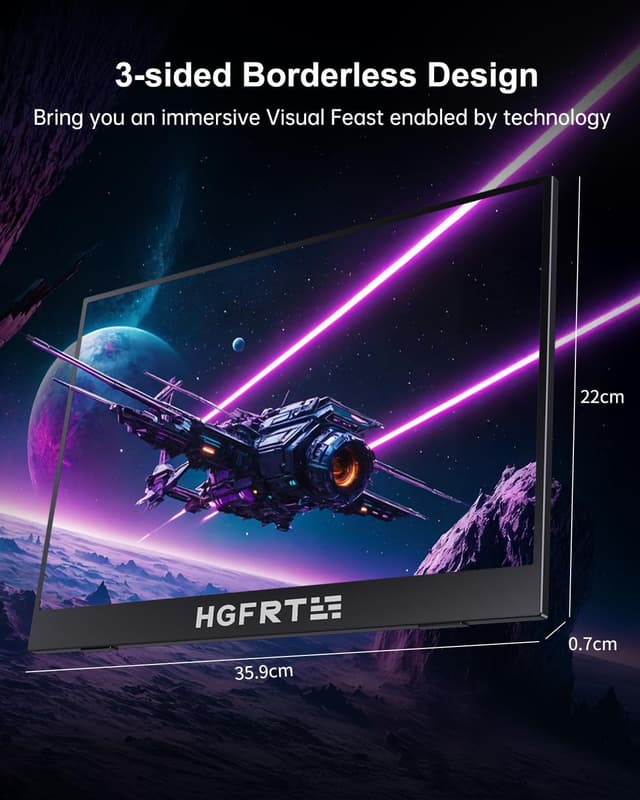 Detalle de HGFRTEE monitor touch portatile 15,6 FHD